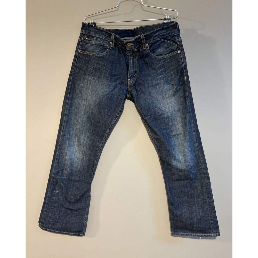 Levi's 597 low boot Jeans Mens Size 34x30 Dark wash EUC Denim